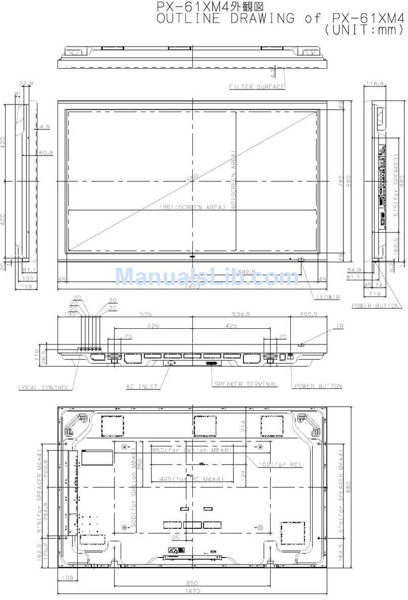 NEC PX-61XM4 Manuel utilisateur