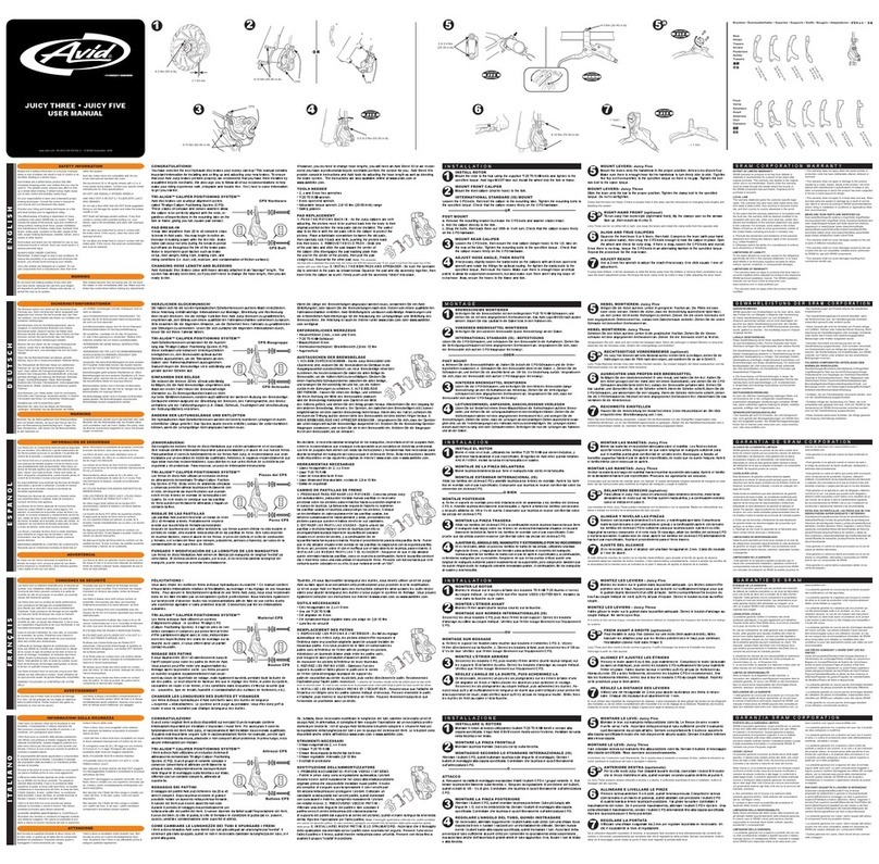 SRAM AVID JUICY FIVE Manuel utilisateur