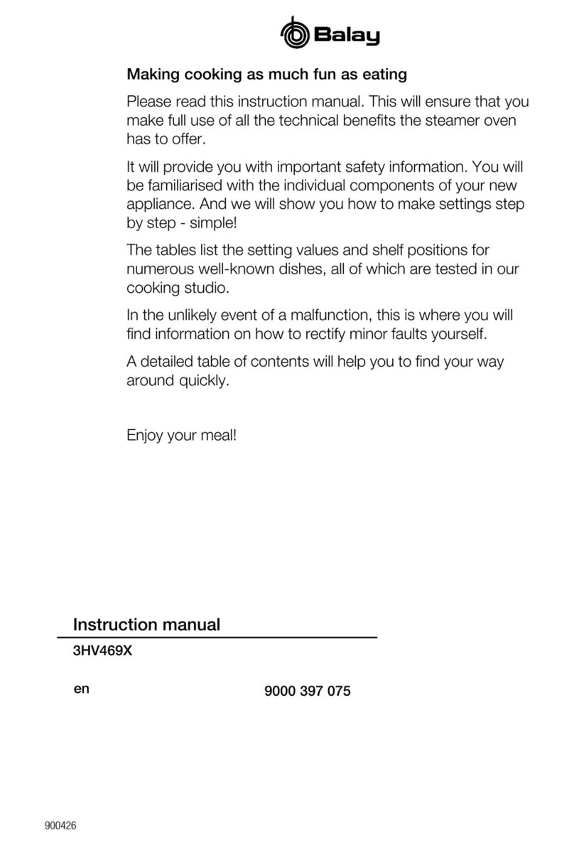 BALAY 3HV469X Manuel utilisateur