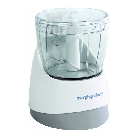 Morphy Richards MINI GARLIC AND HERB CHOPPER Manuel utilisateur
