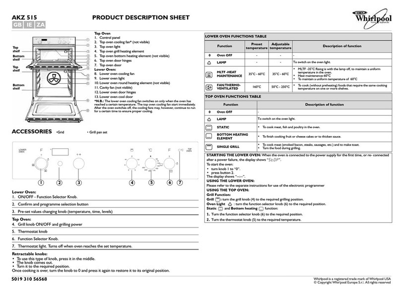Whirlpool AKZ 517 Manuel utilisateur