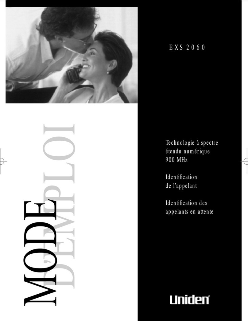 Uniden EXS 2060 Instructions de montage
