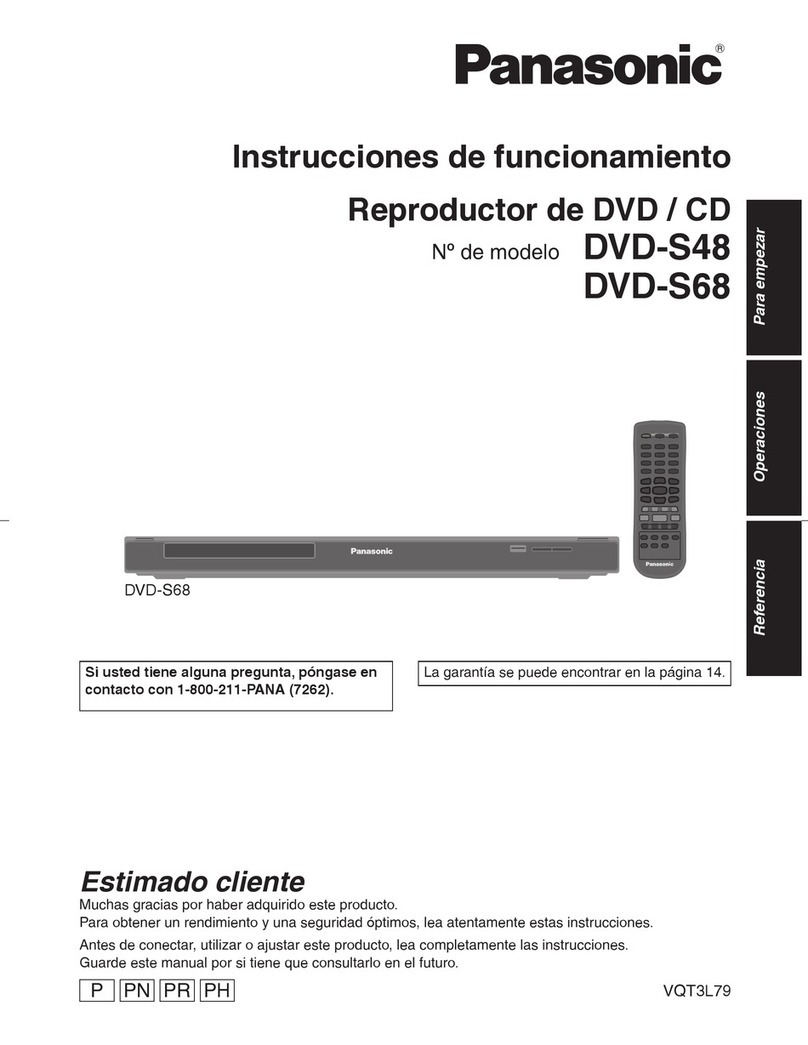 Panasonic DVD-S48 Manuel utilisateur