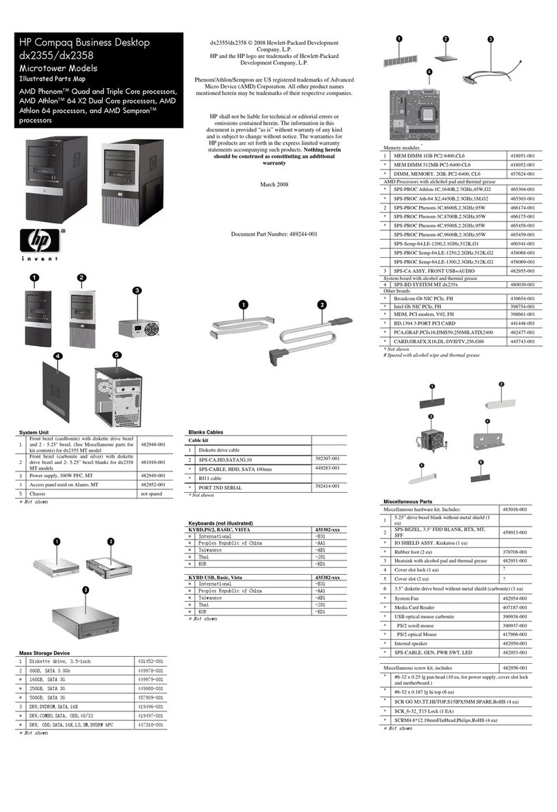 HP dx2355 - Microtower PC Guide de configuration
