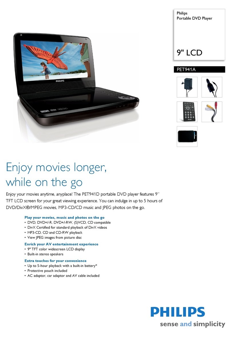 Philips PET941A Manuel utilisateur