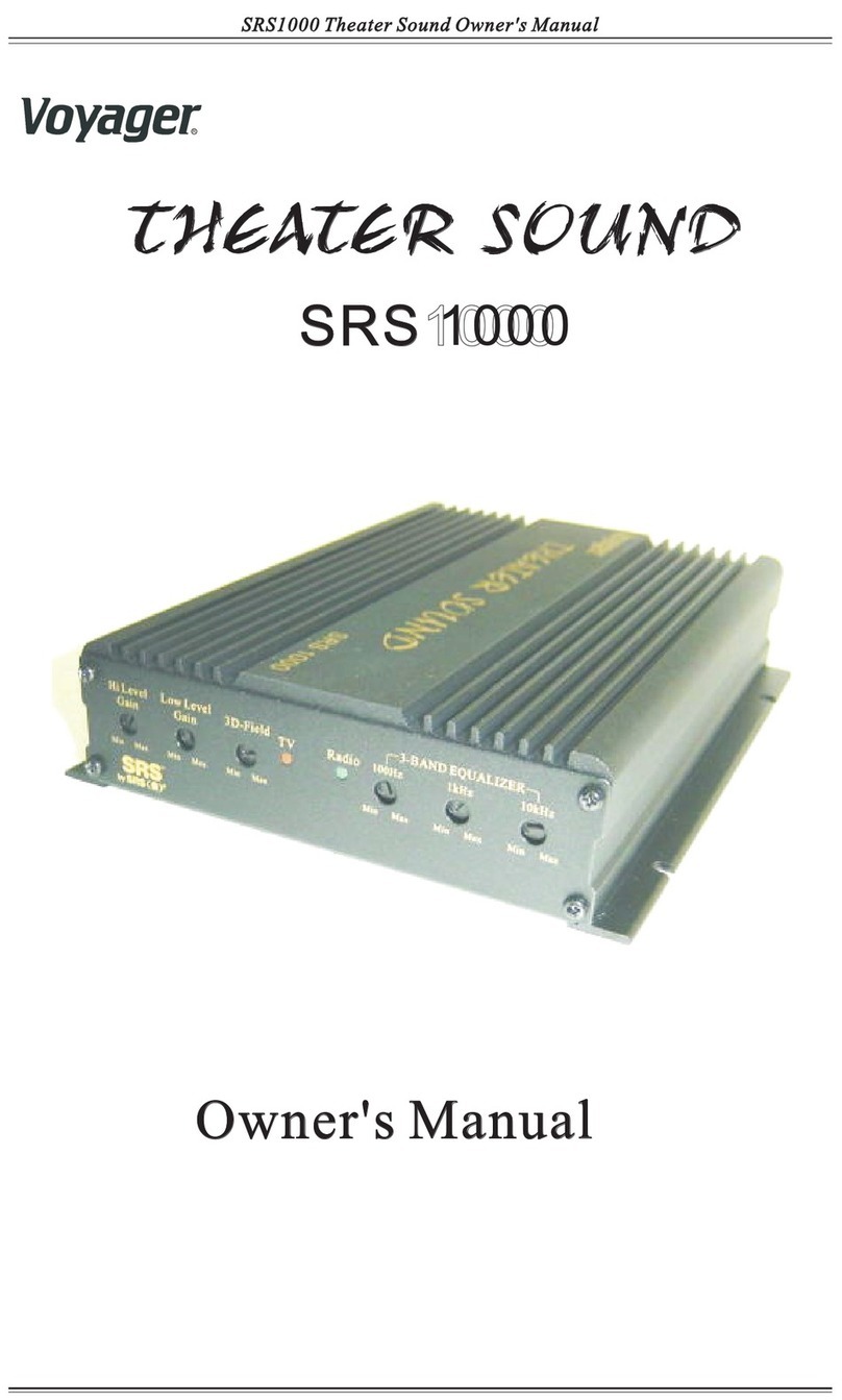 Voyager SRS1000 Manuel utilisateur