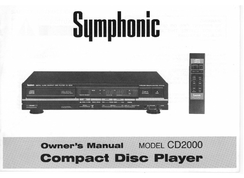 Symphonic CD2000 Manuel utilisateur