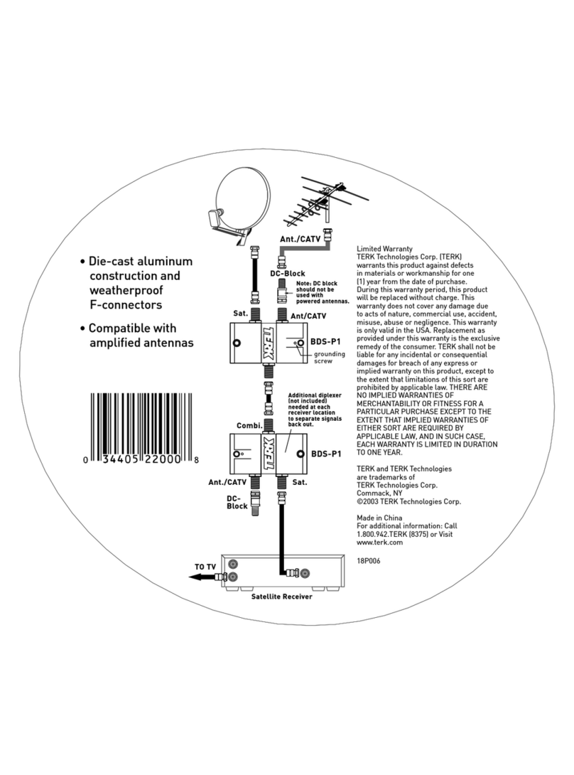 Audiovox BDSP1 Manuel d'utilisation et d'entretien