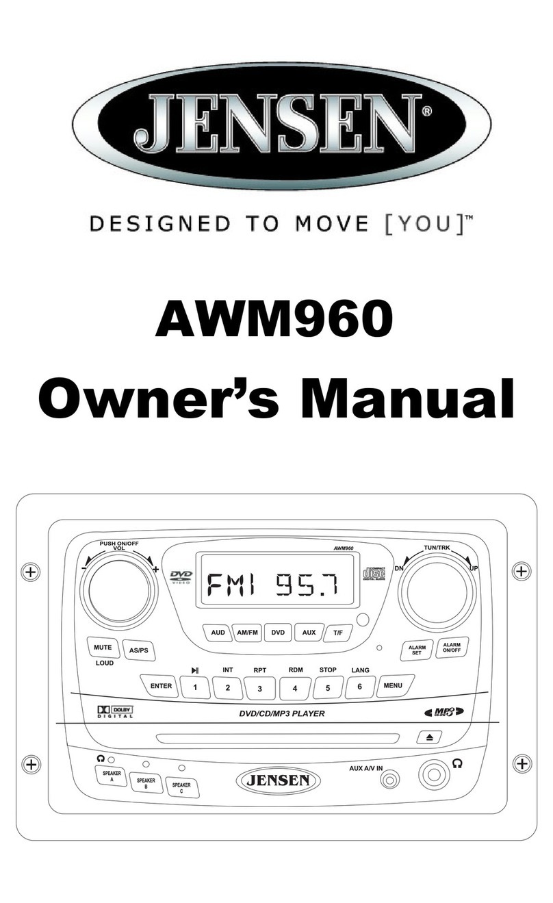 Jensen AWM960 Manuel utilisateur