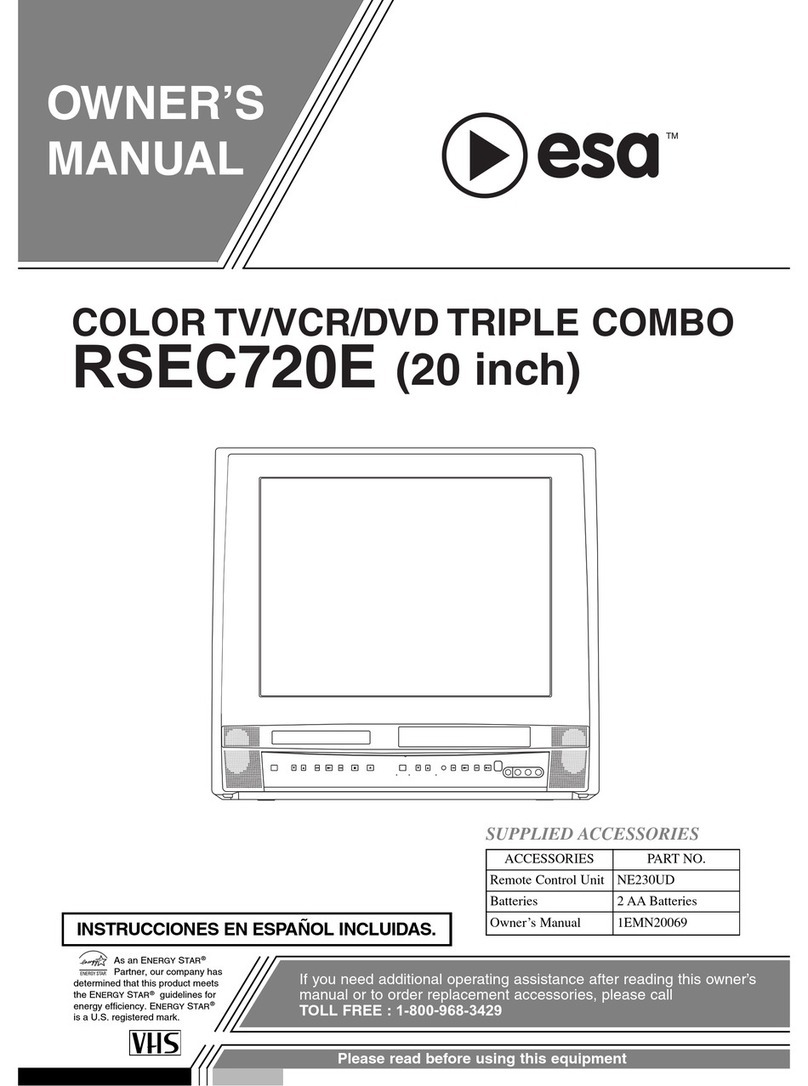 ESA RSEC720E Manuel utilisateur