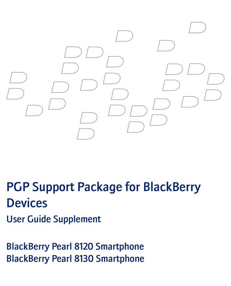 Blackbe;rry PEARL 8100 - PGP SUPPORT PACKAGE FOR DEVICES Manuel utilisateur