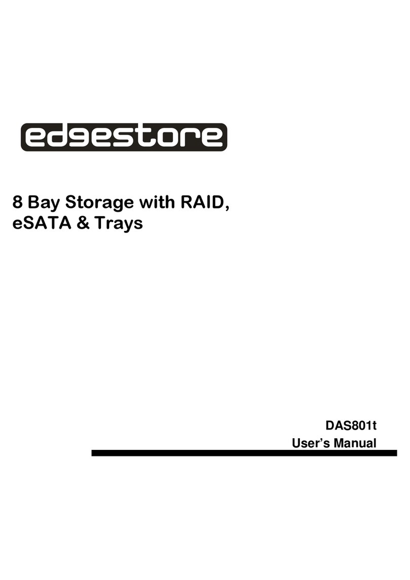 Edgestore DAS801t Manuel utilisateur