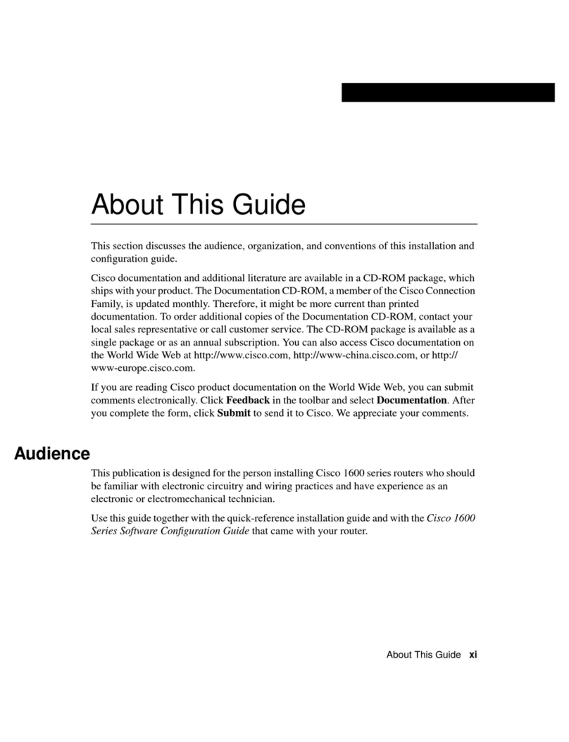 Cisco 1603R Manuel utilisateur