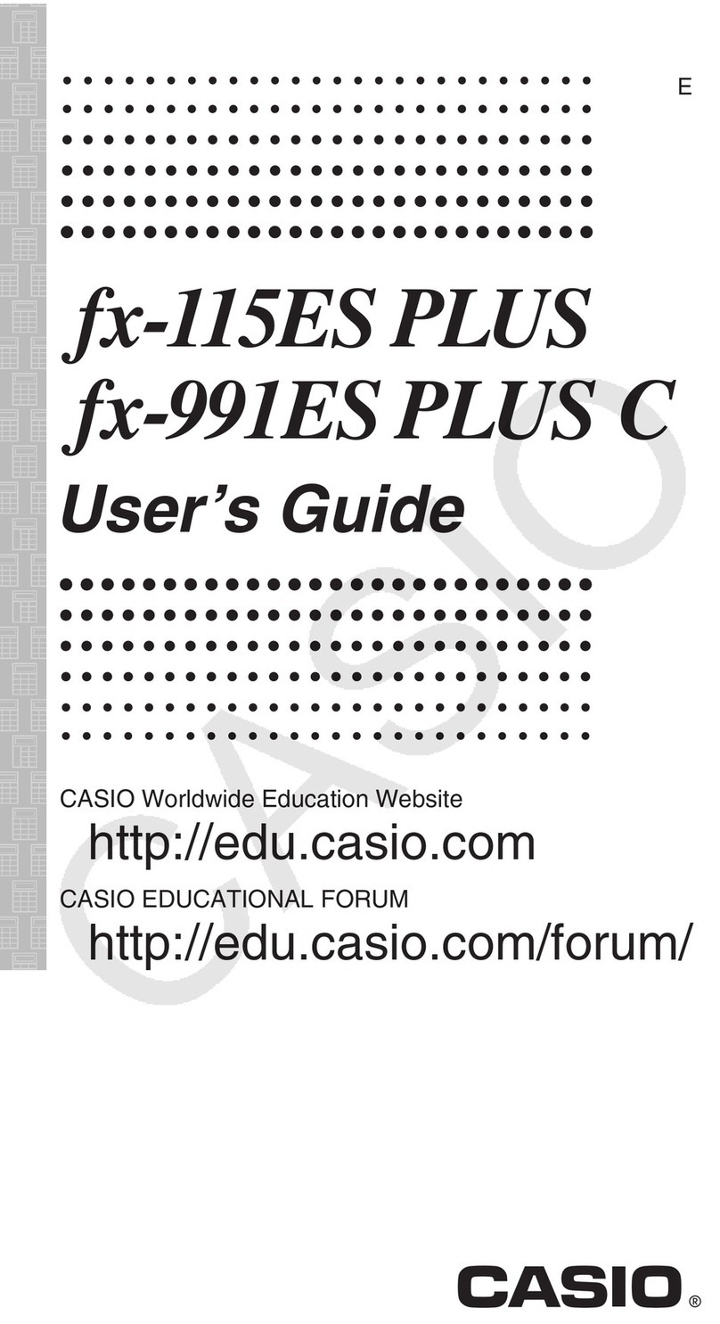 Casio fx-115ES PLUS Manuel utilisateur Casio fx-115ES PLUS Manuel utilisateur
