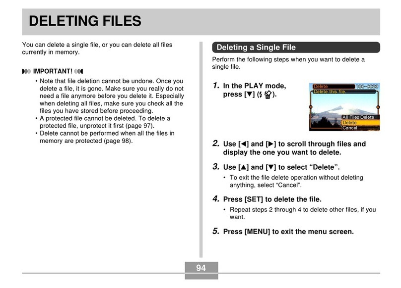 Casio EX-Z3 - 3 Manuel utilisateur Casio EX-Z3 - 3 Manuel utilisateur