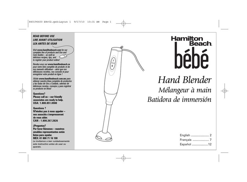Hamilton Beach 59756 Manuel du propriétaire