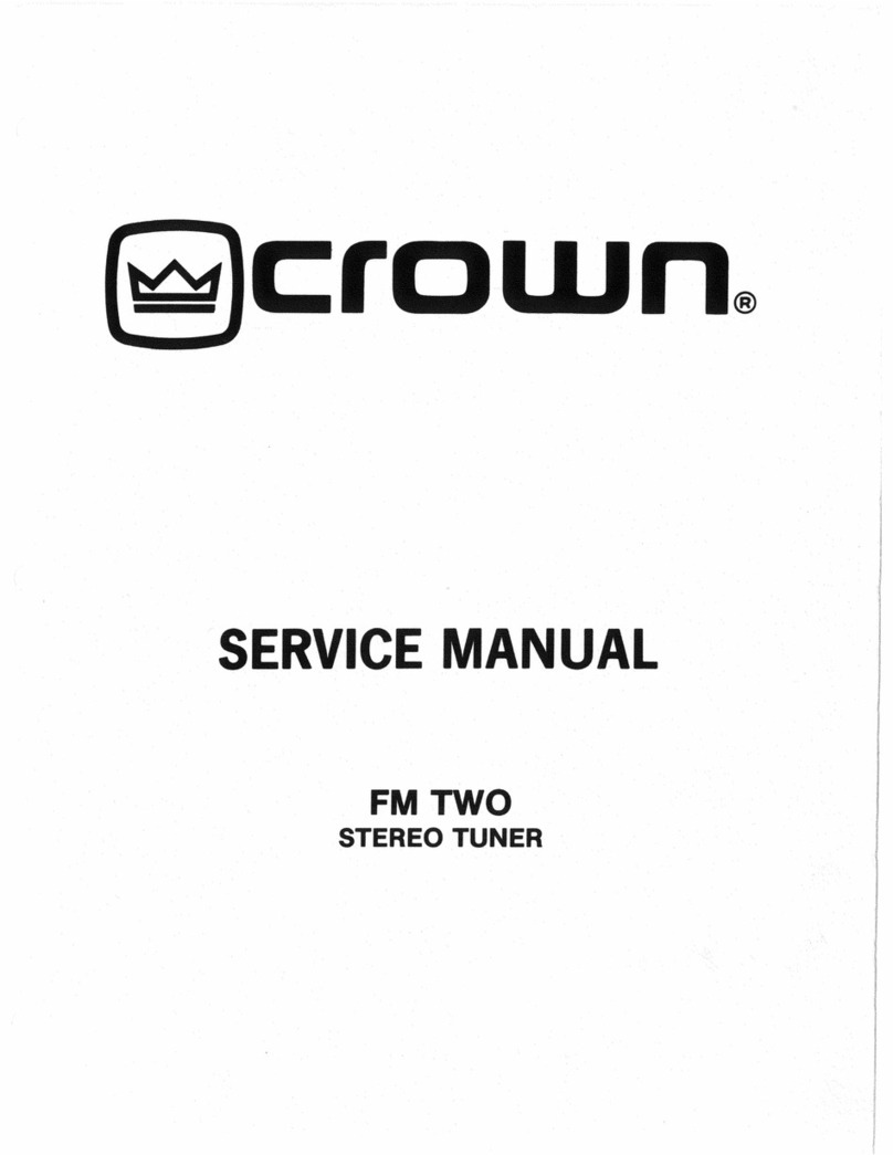 Crown FM-2 Manuel utilisateur