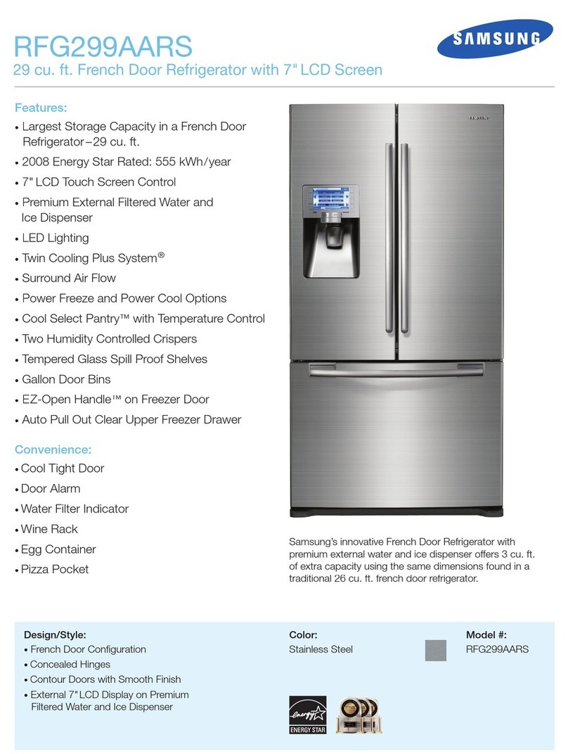 Samsung RFG299AARS Manuel utilisateur