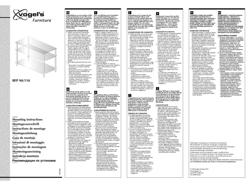 VOGELS BFP 110 Manuel utilisateur