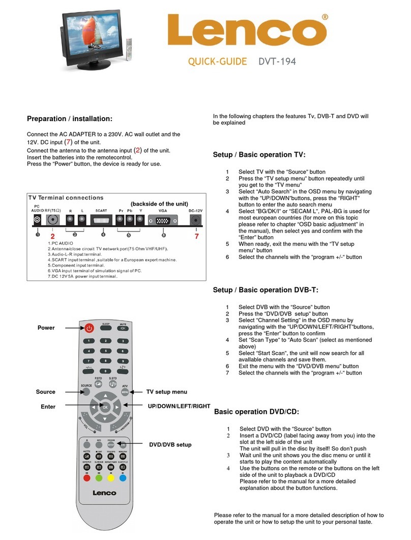 LENCO DVD-194 Manuel utilisateur