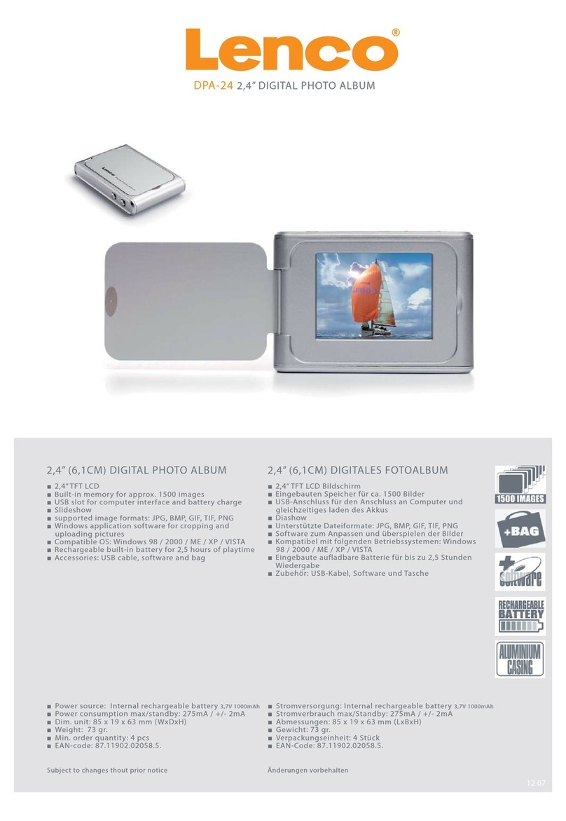 LENCO DPA-24 Manuel utilisateur LENCO DPA-24 Manuel utilisateur