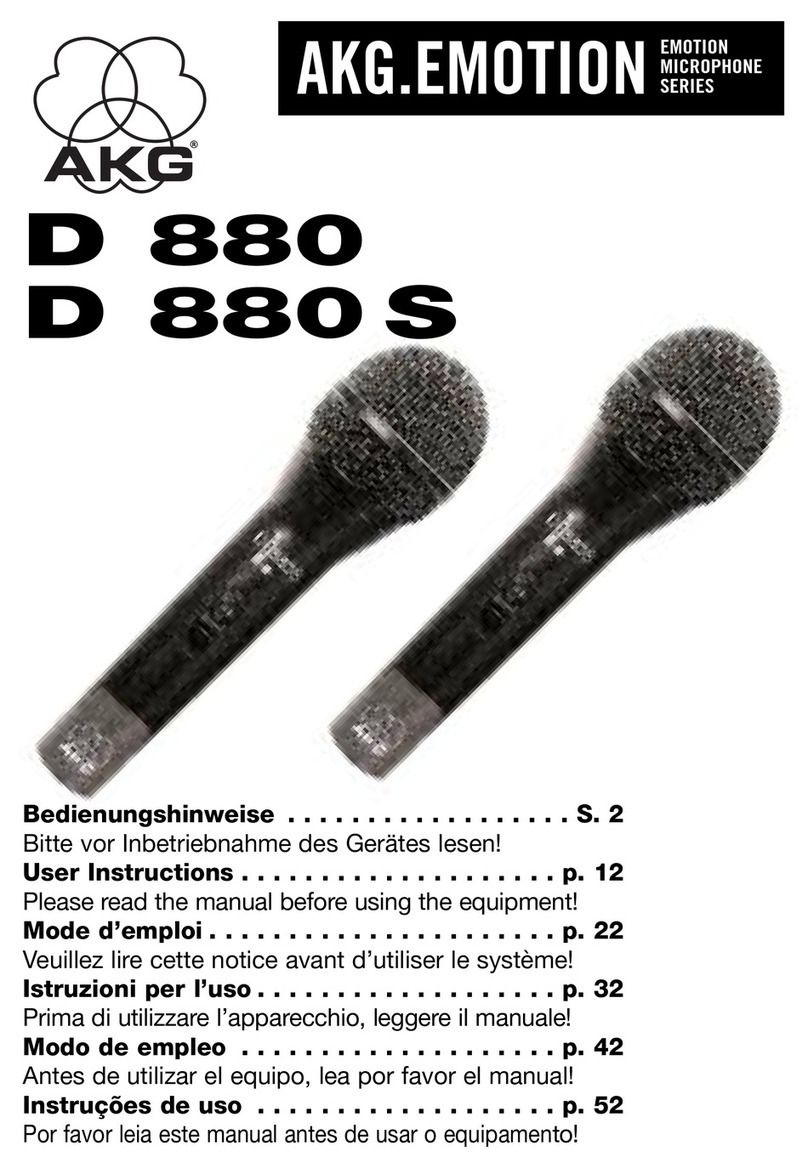 AKG Emotion D 880 Manuel utilisateur