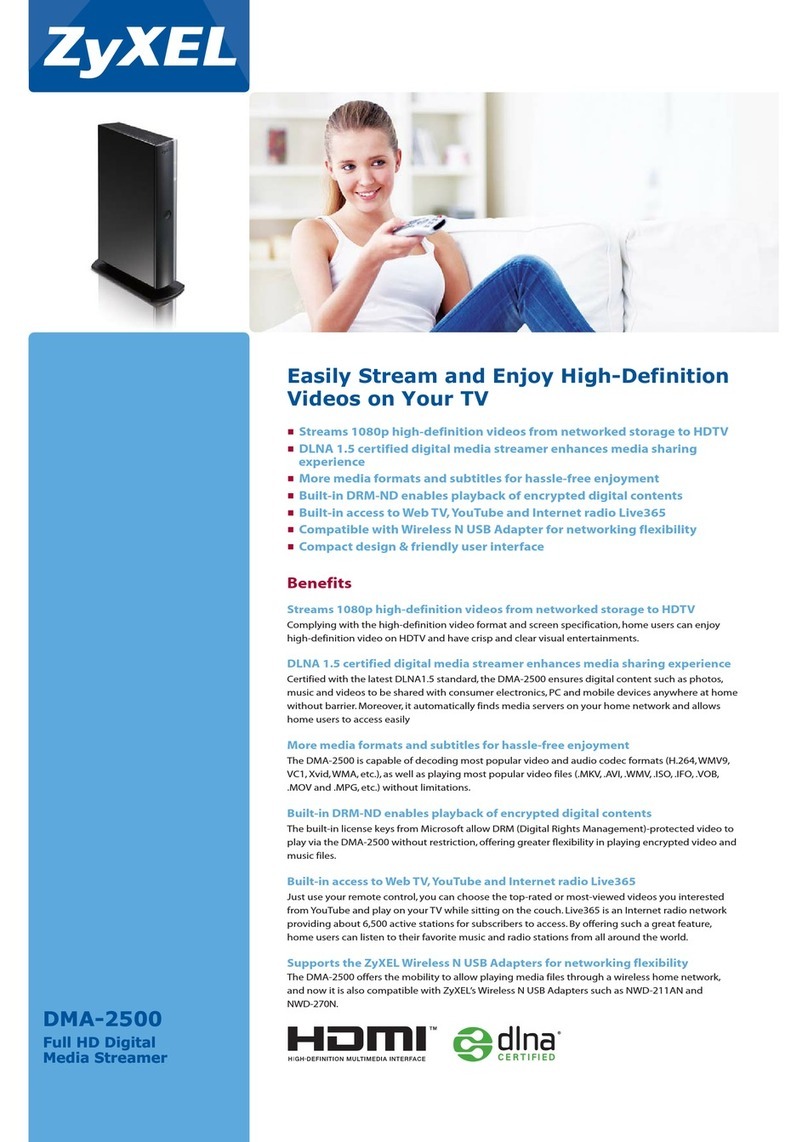 ZyXEL Communications DMA-2500 Manuel utilisateur