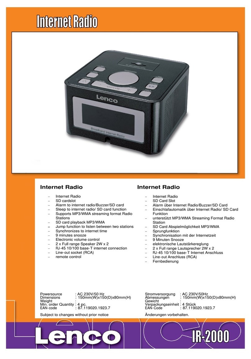 LENCO IR-2000 Manuel utilisateur