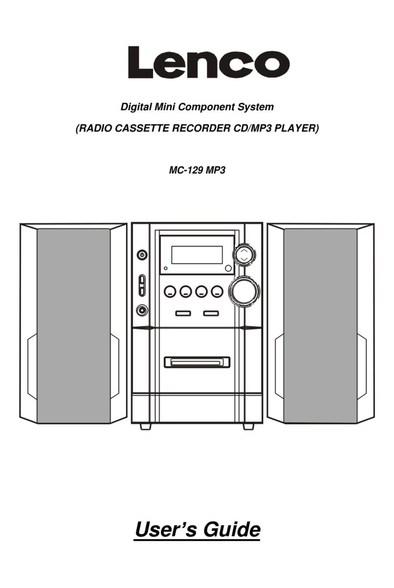 LENCO MC-129 MP3 RDS Manuel utilisateur