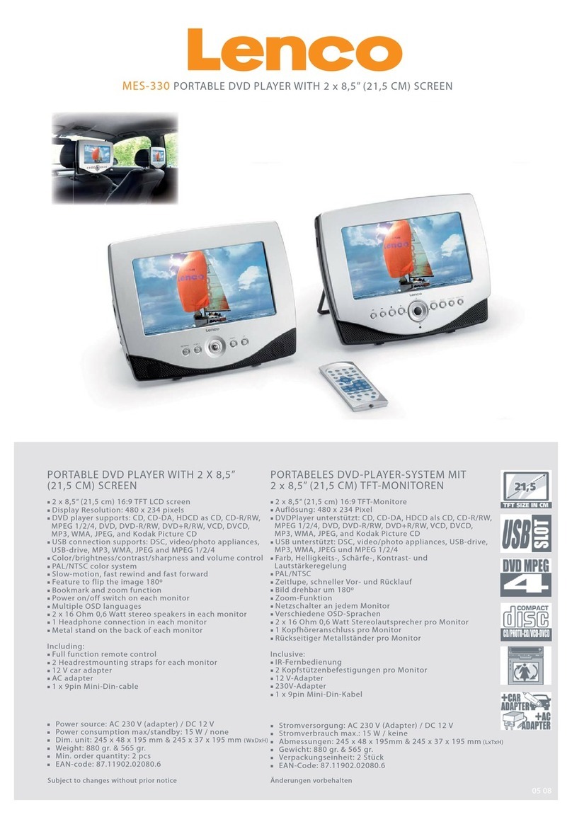 LENCO MES-330 Manuel utilisateur