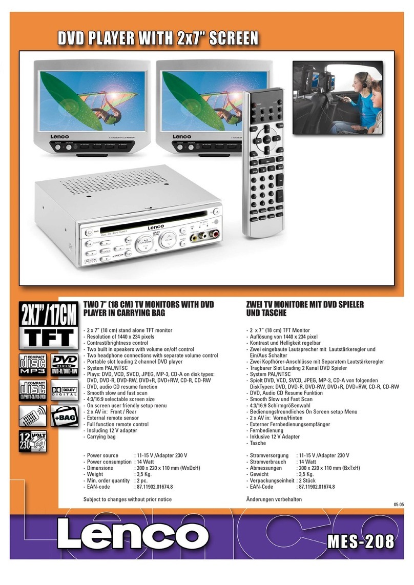 LENCO MES-208 Manuel utilisateur