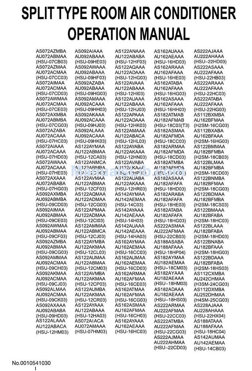 Haier AS072AIAAA Manuel utilisateur