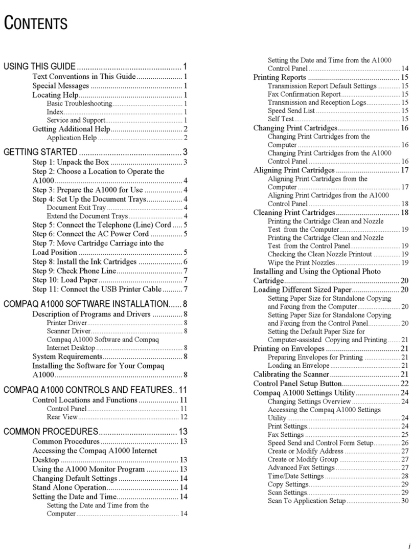 Compaq Pavilion a1000 - desktop pc Manuel utilisateur Compaq Pavilion a1000 - desktop pc Manuel utilisateur