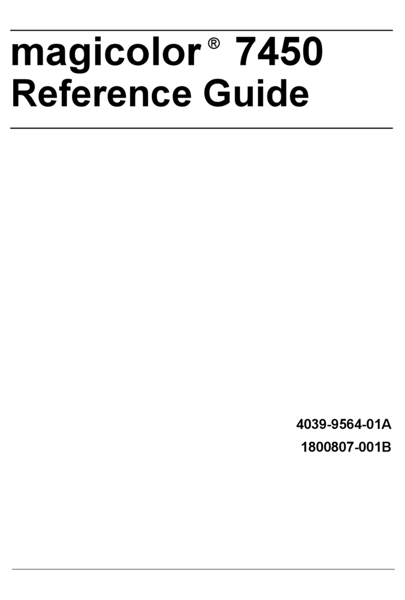 Konica Minolta magicolor 7450 Manuel utilisateur
