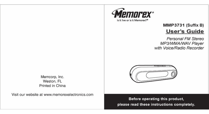 Memorex MMP3731 Manuel utilisateur