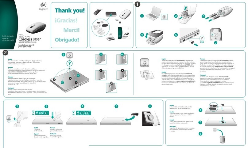 Logitech V550 Nano Manuel utilisateur