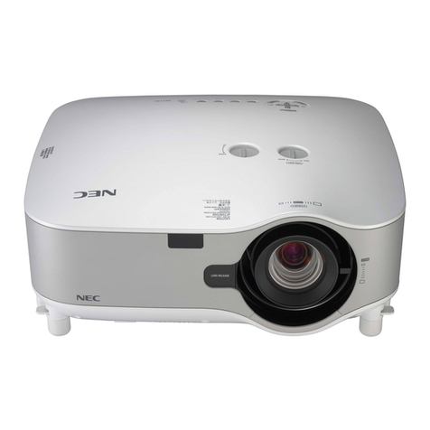 NEC NP1250 Series Manuel utilisateur