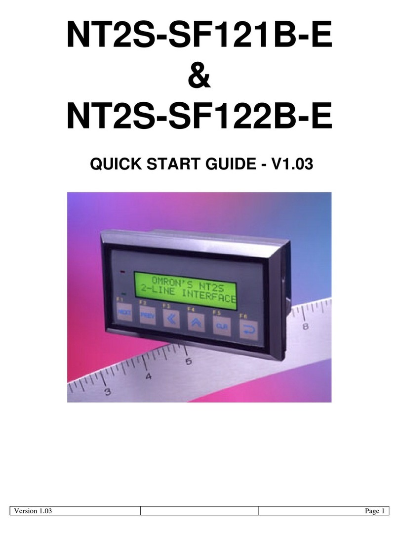 Omron NT2S-SF121B-E - Manuel utilisateur