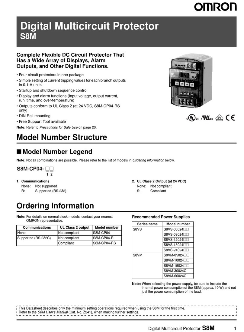 Omron S8M Manuel utilisateur
