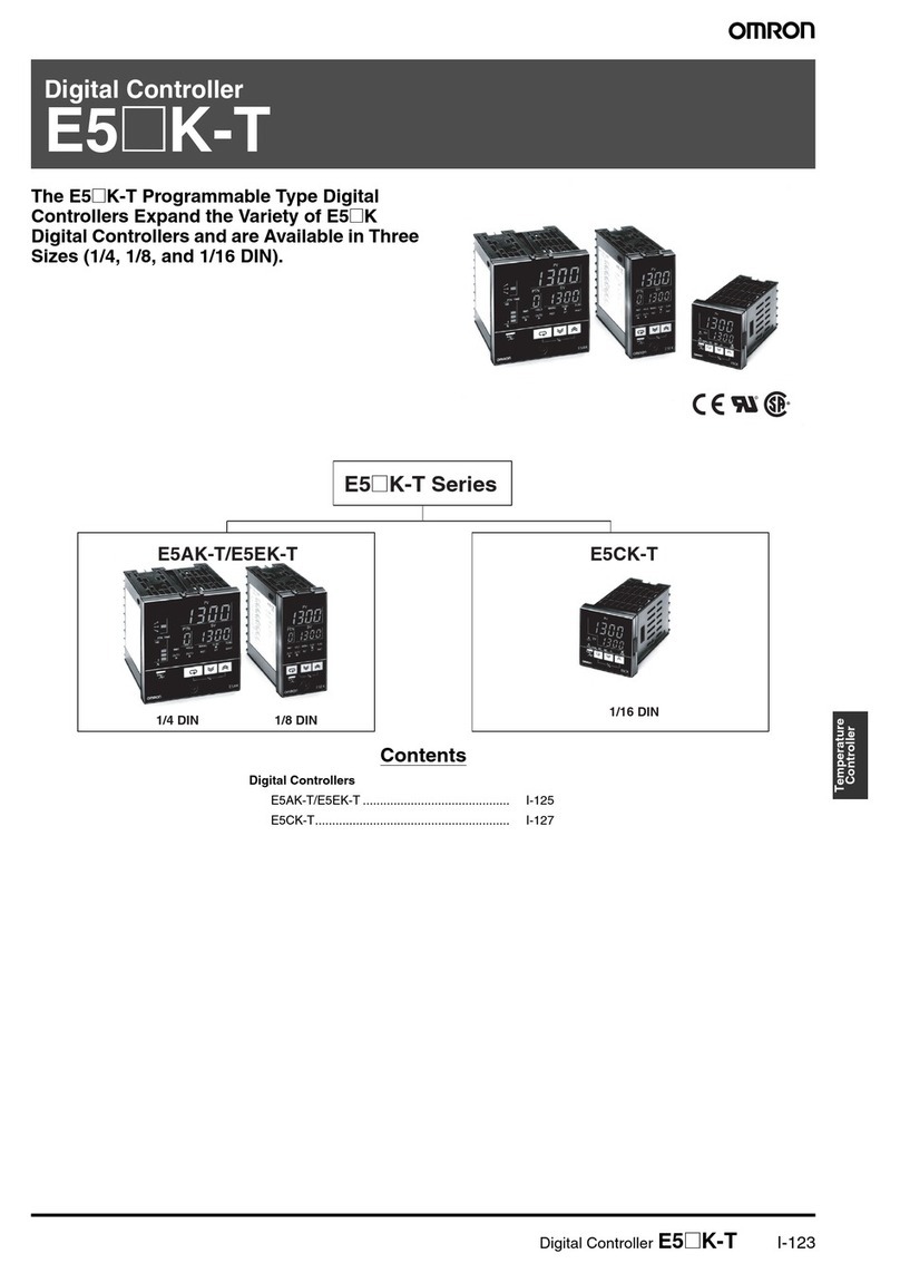 Omron E5 K-T - Manuel utilisateur