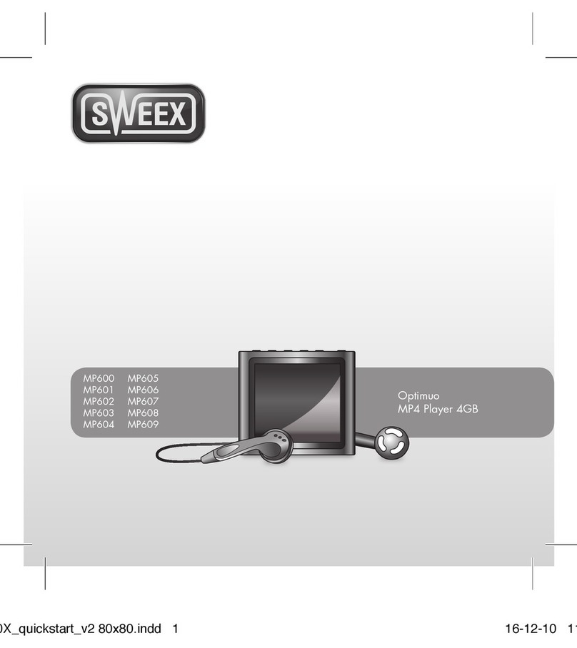 SWEEX MP600 Manuel utilisateur
