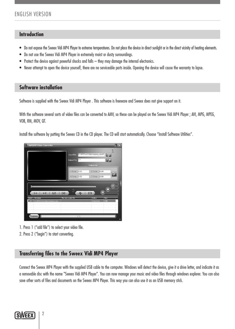 SWEEX MP474 - QUICK_START_GUIDE Manuel utilisateur
