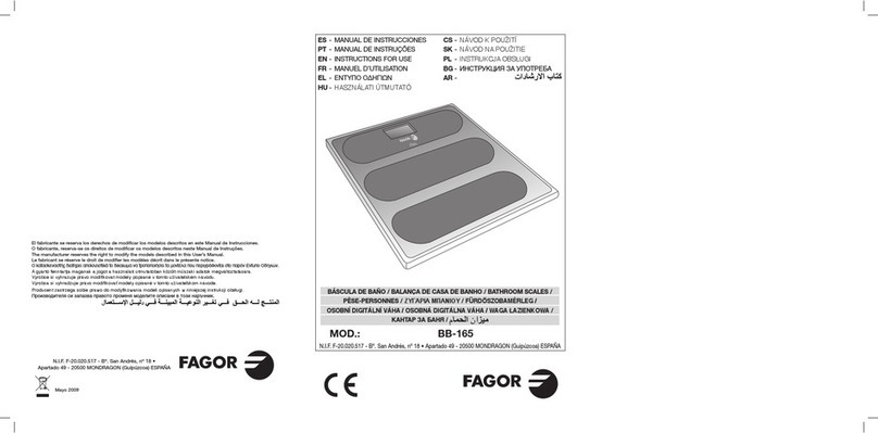 Fagor BB-165 Manuel utilisateur