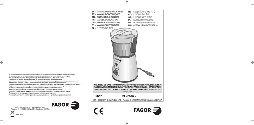 Fagor ML-2006X Manuel utilisateur