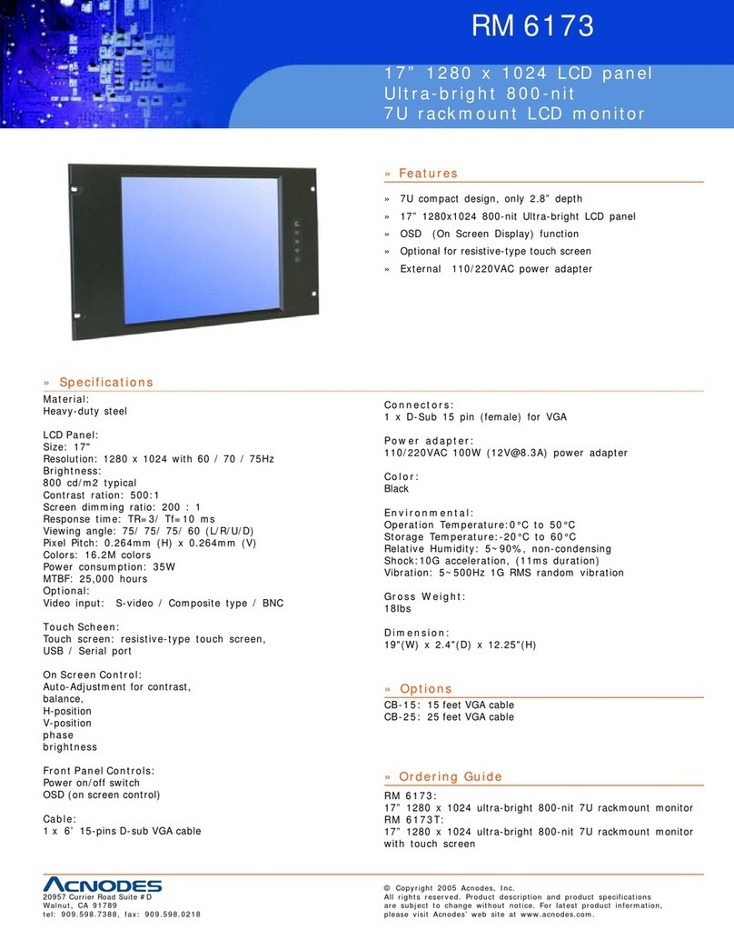 Acnodes RM 6173 Manuel utilisateur