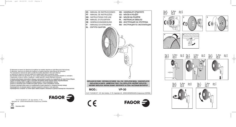Fagor VP-30 Manuel utilisateur