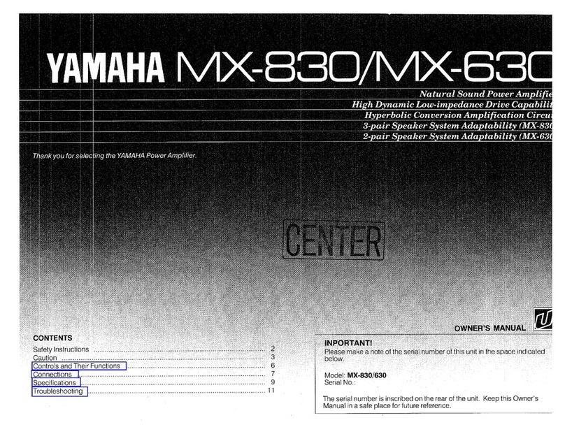 Yamaha MX-830 Manuel utilisateur