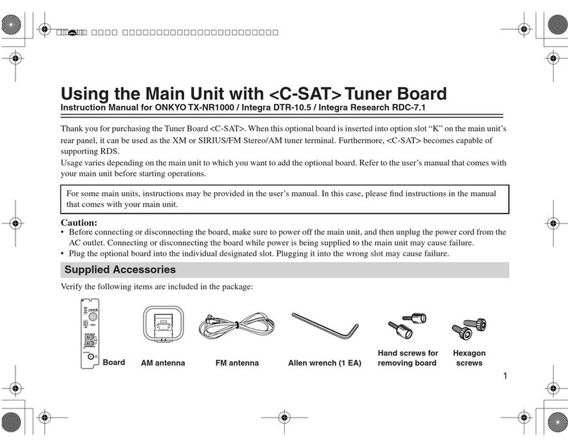 Onkyo C-SAT Manuel utilisateur