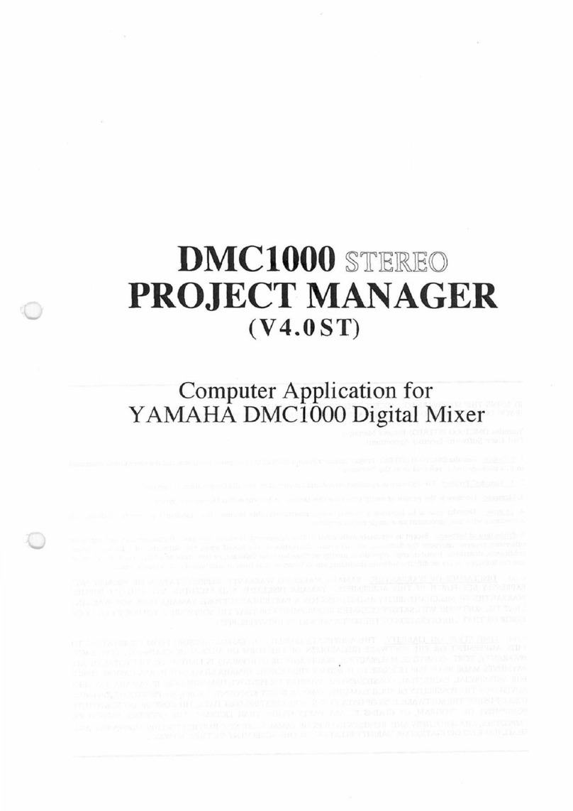 Yamaha DMC1000 Manuel utilisateur Yamaha DMC1000 Manuel utilisateur