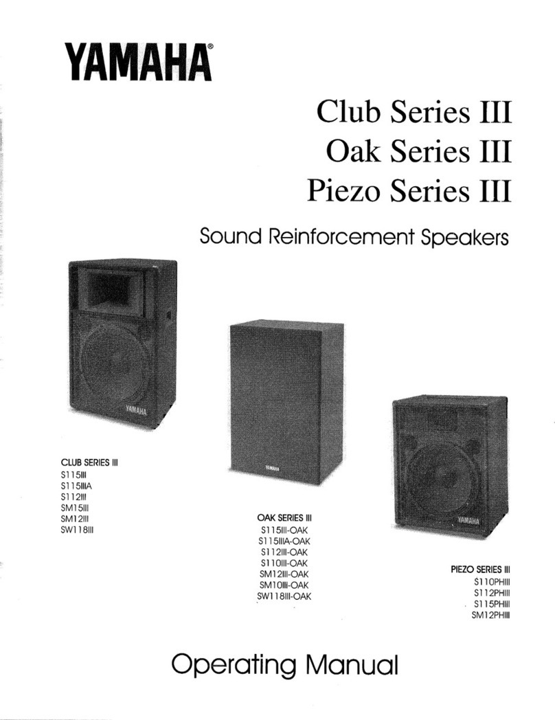 Yamaha S110III Manuel utilisateur